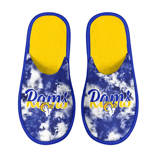 Women's FOCO Los Angeles Rams Team Scuff Slide Slippers, Size: Medium, LAR Blue
