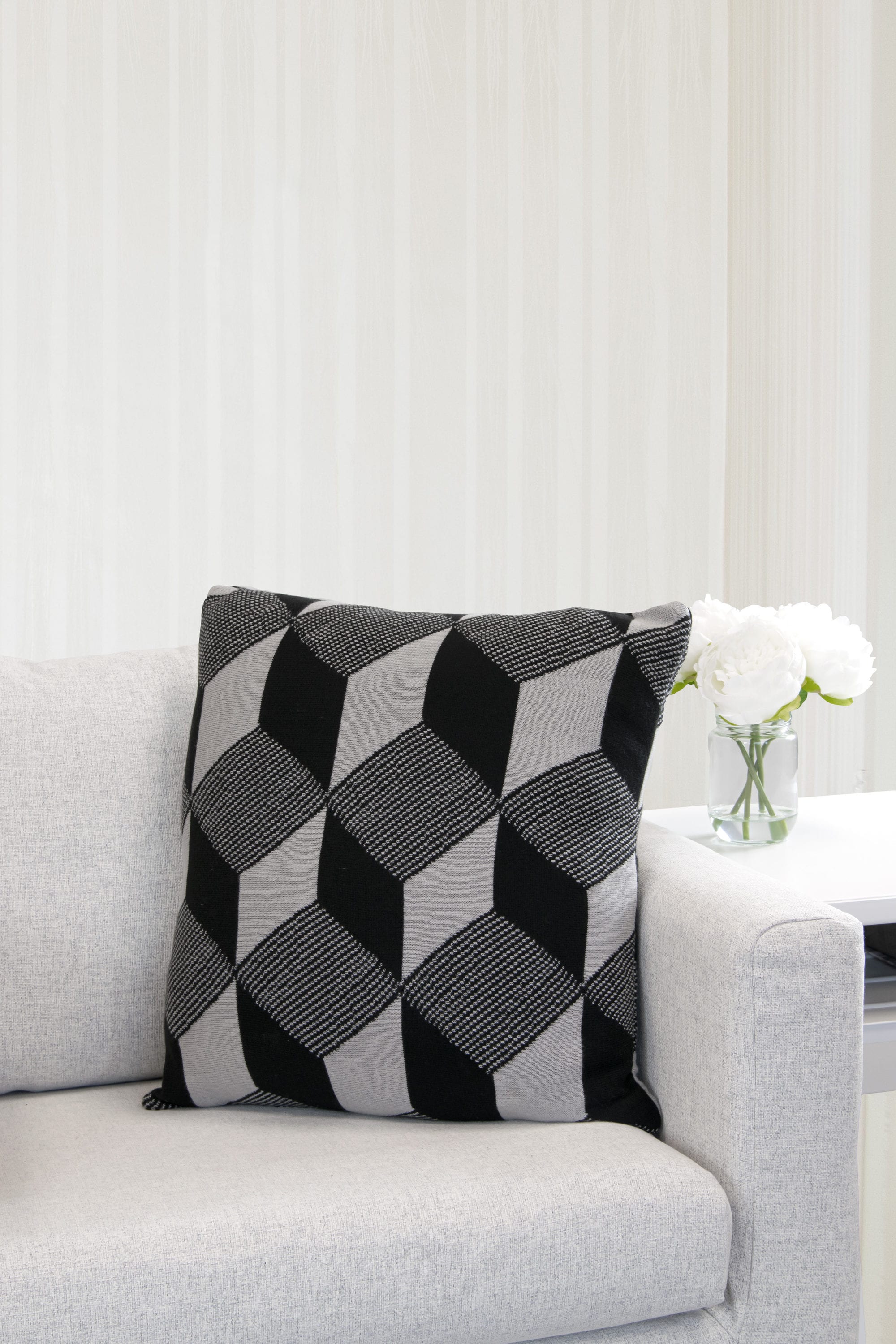 Westex 18-in x 18-in Black Cotton/Polyester Blend Indoor Decorative Pillow | 653005
