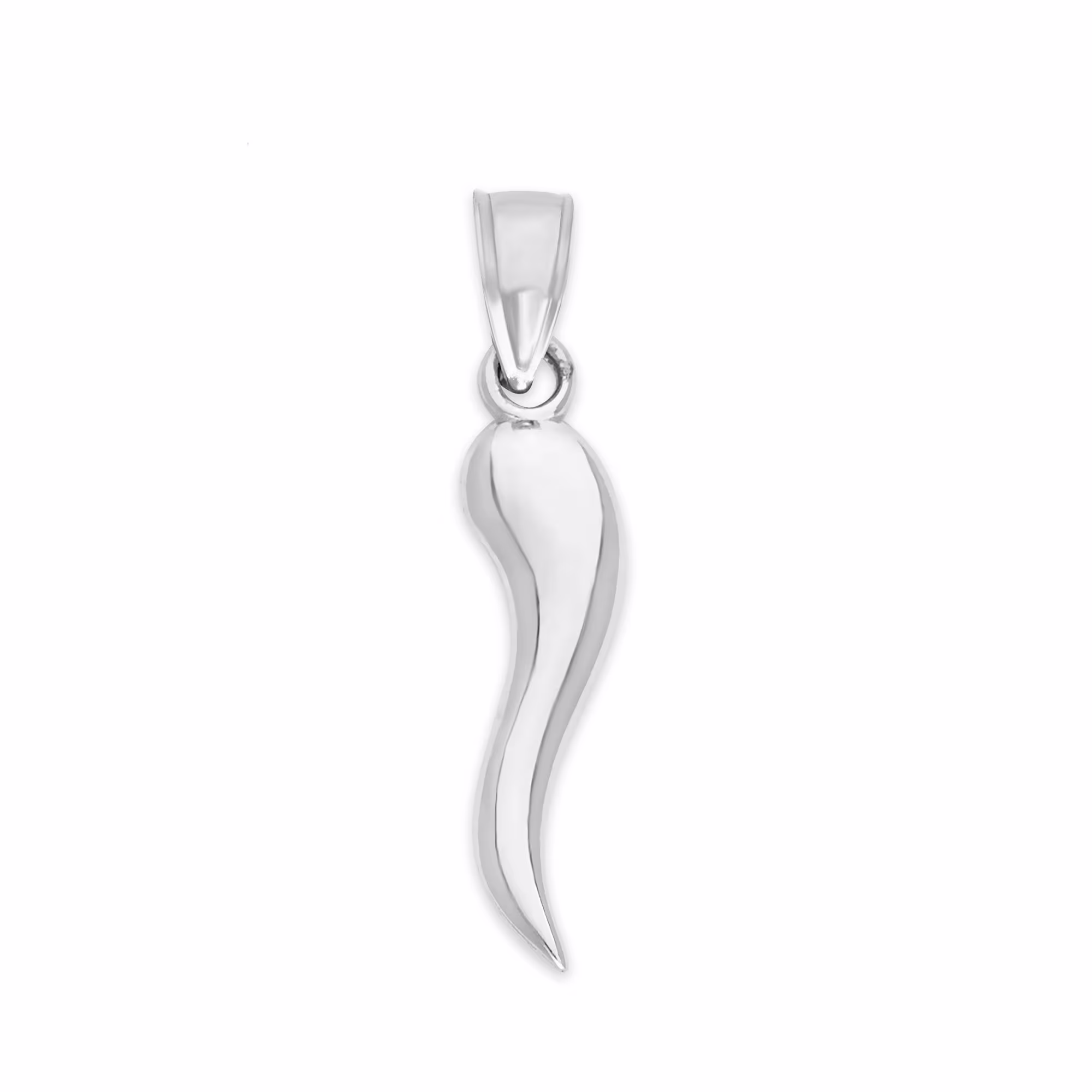925 Sterling Silver Italian Horn Pendant Necklace, Evil Eye Protection Cornicello Jewelry, Good Luck Charm Gifts For Her