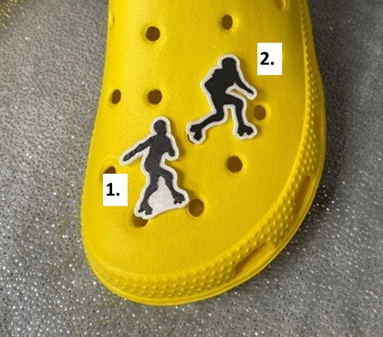 Roller Derby Croc Charms | Priced Individually