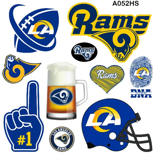 Coroplast Yard Cards & Decor La Rams Foot Ball