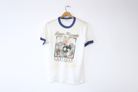 Vintage Sauce Piquante Festival Raceland Louisiana T Shirt Medium