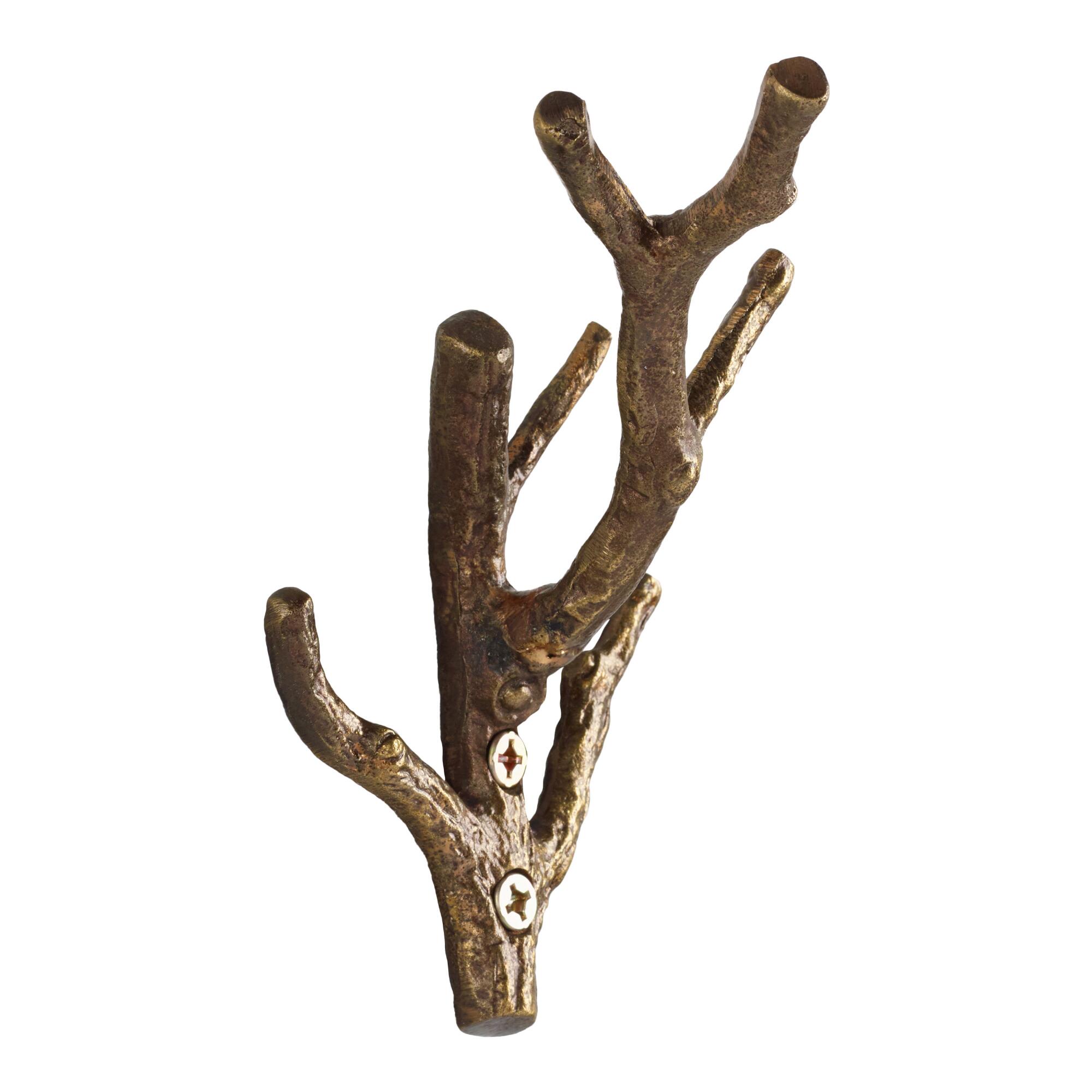 Gold Twig Metal Wall Hook by World Market