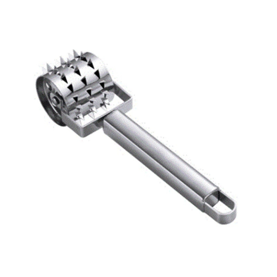 2Pcs Meat Tenderizer Kitchen Accessories Steak Pork Chicken Tenderizer Stainless Steel Rolling Tenderizer Kitchen Cooking Tools - Standard-Pack of 1