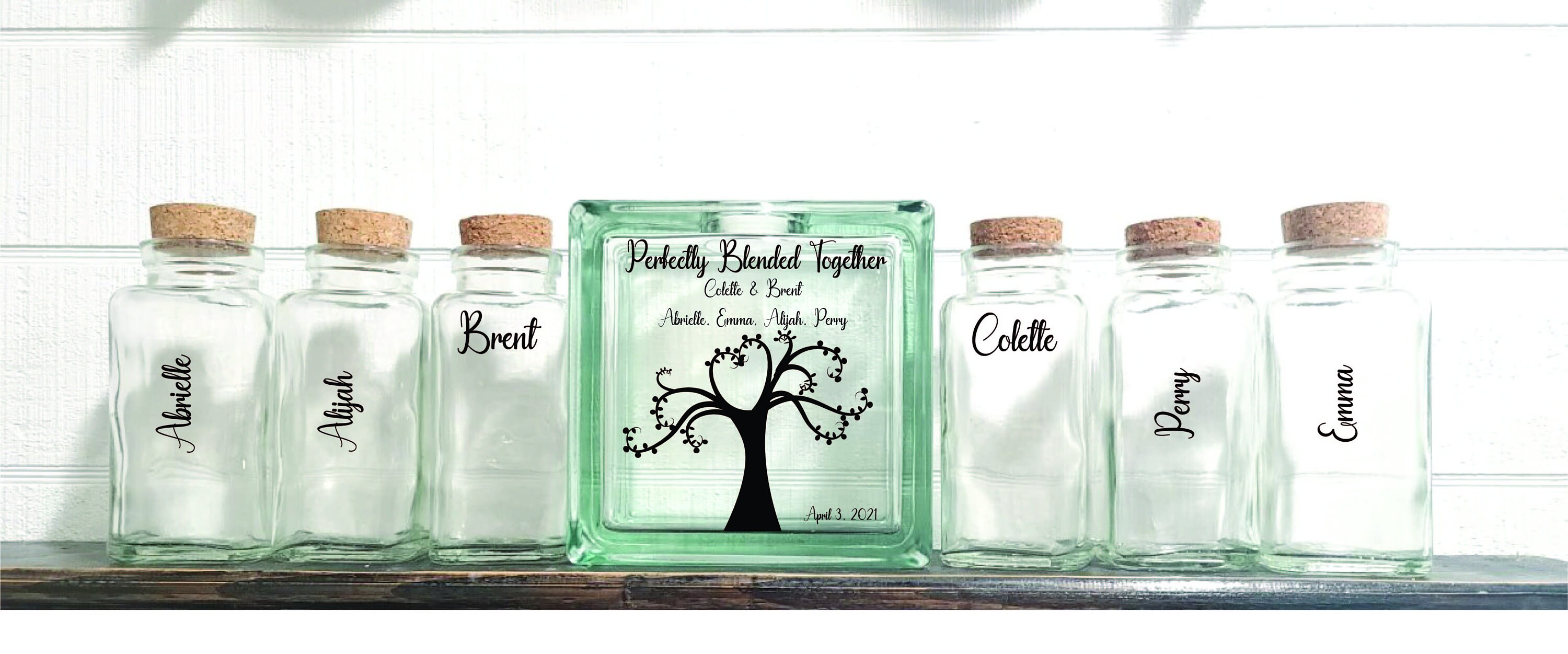 Perfectly Blended Together-Blended Family-Unity Ceremony-Sand Set-Tree-Tpuwus275
