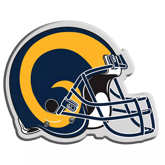 Los Angeles Rams Helmet Lamp, Multicolor