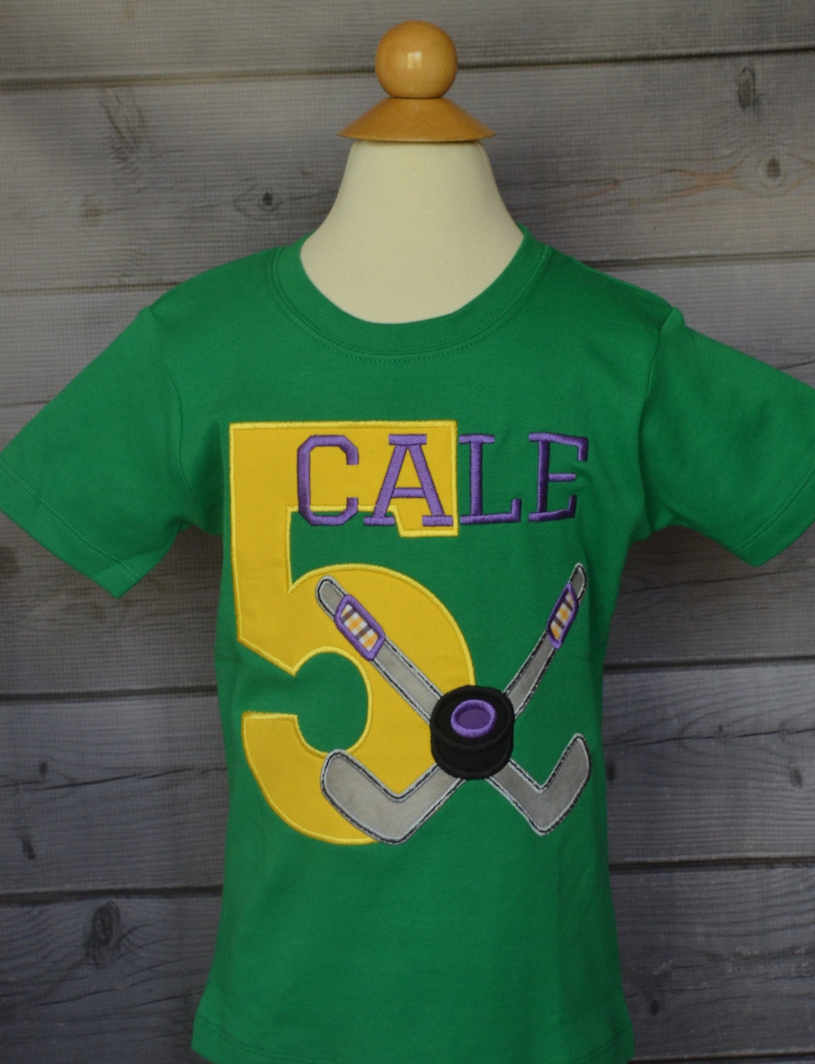 Personalized Birthday Hockey Pucks Applique Shirt Or Bodysuit Boy Girl