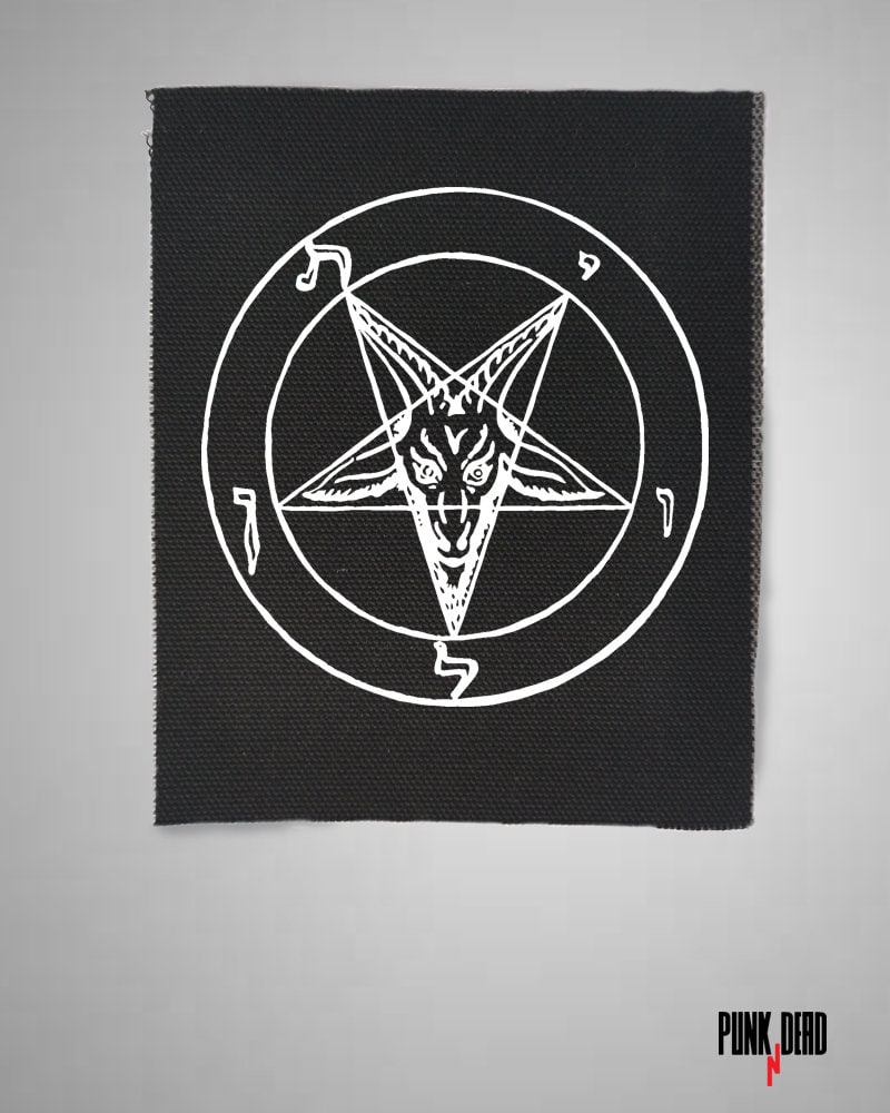 Pentagram, Ram, Goth Patches, Punk, Patch, Sew On Punk Accessories, Goth Mask, Gothic Jacket, Punk Dress