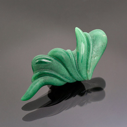 Unique Hand Carved Green Agate Stone From India 25.50 Cts