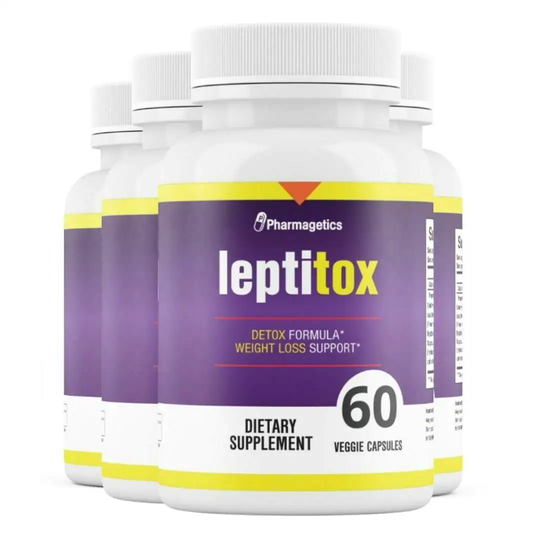 4 Bottles Leptitox Detox Formula Weight Loss Support 60 Capsules X