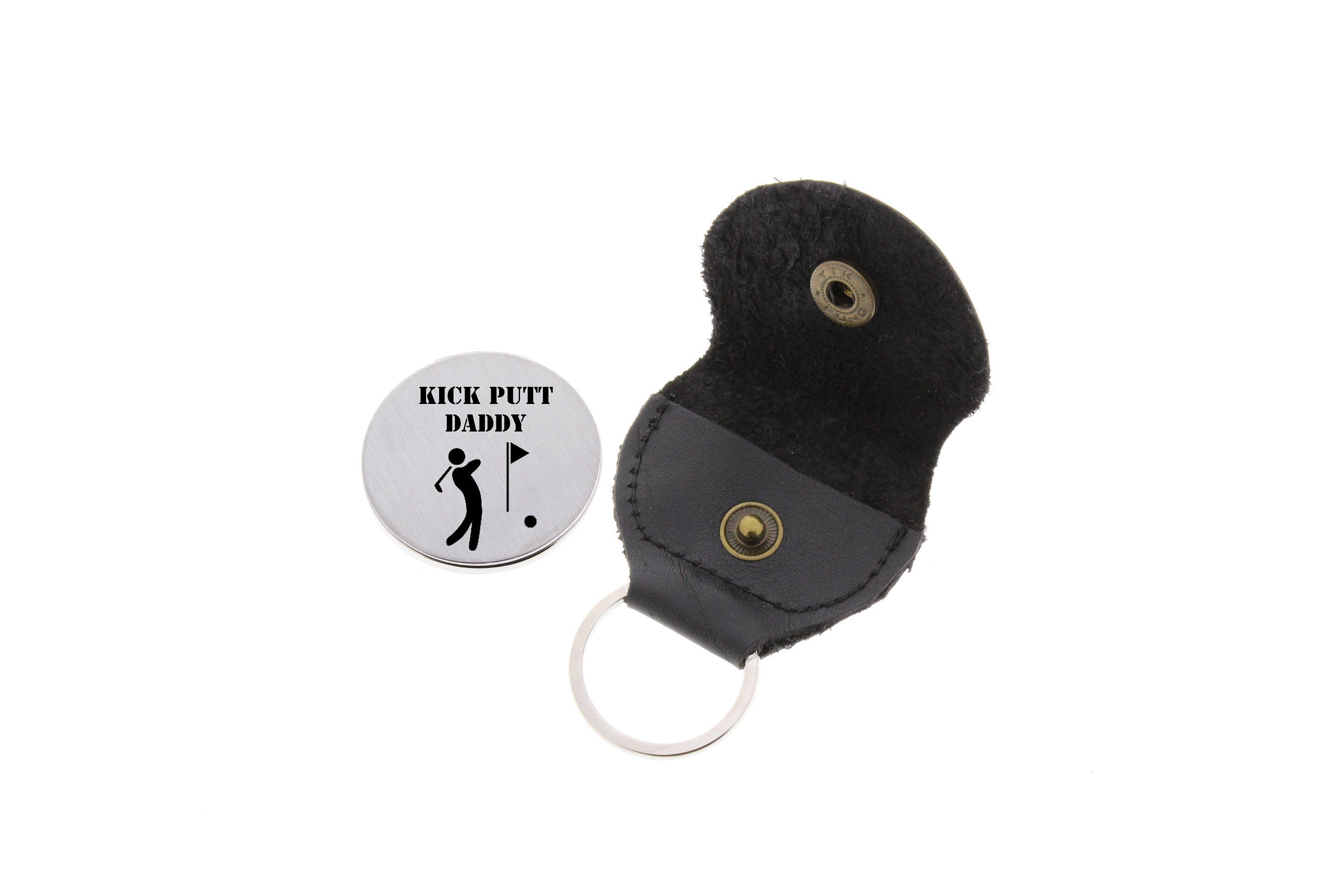 Kick Putt Daddy // Golfing Gifts Personalized Golf Ball Marker// Gift For Dad Golfer Handwriting