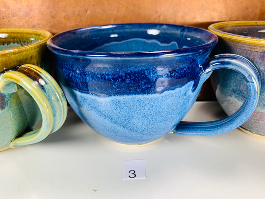 Oversized Mug, Cup With Big Handle Chowder Bowl, Noodle Soup Ramen Bowl Gift For Foodie, College Student # 2248