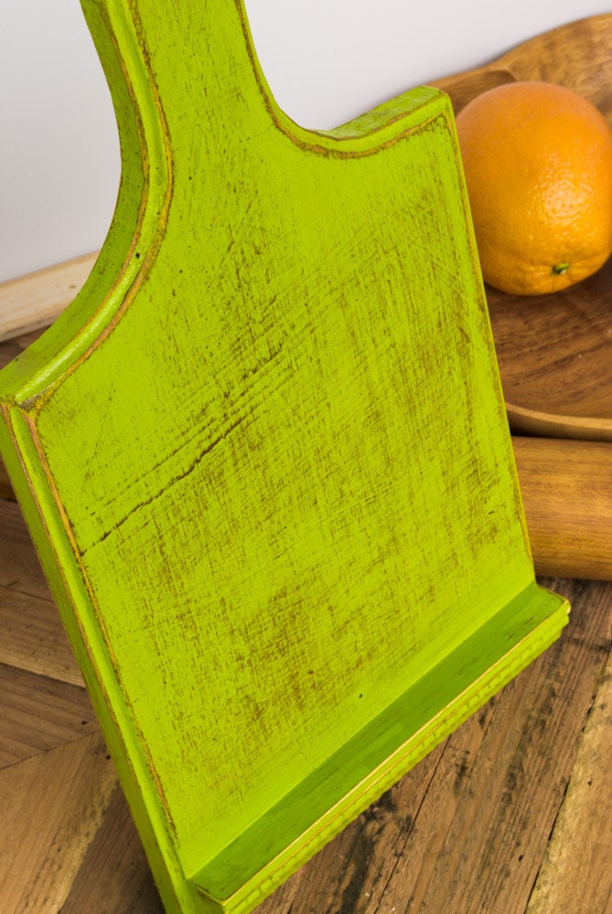 Wood Kitchen Ipad Stand, Organizer