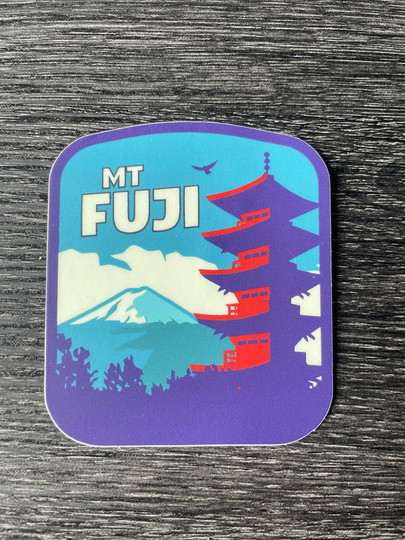 Retro Mt Fuji Sticker - Tokyo Osaka Kyoto Japan Anime Kawaii Jdm Ramen Travel Vintage Logo