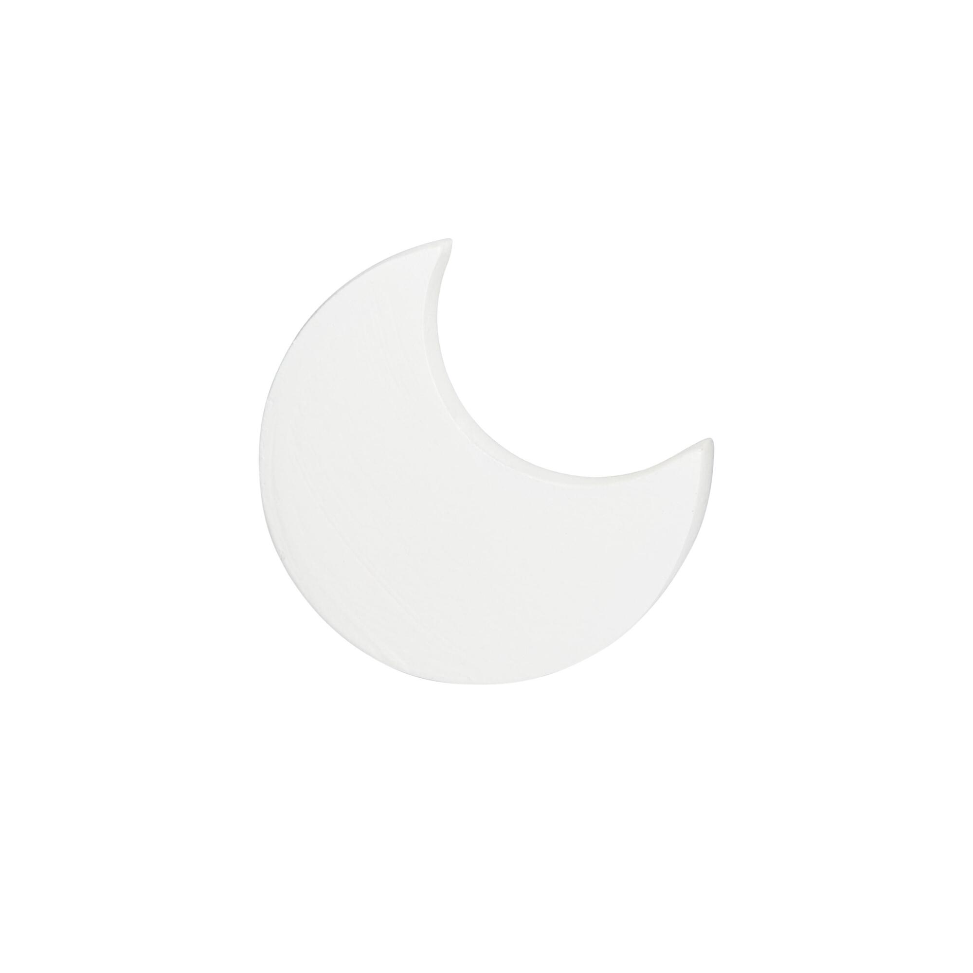 White Wood Moon Knobs 4 Pack by World Market