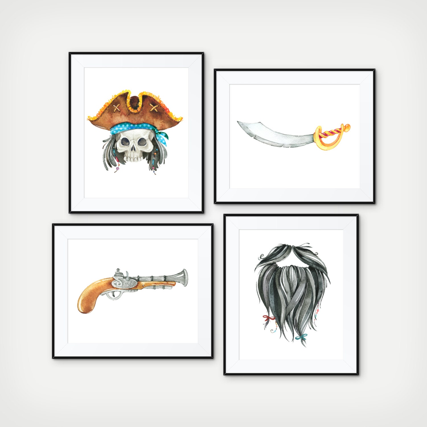Kids Pirate Room Decor, Boys Bathroom Art, Signs