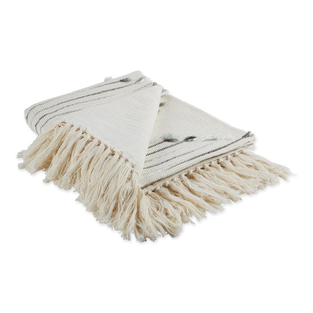 DII Black and Gray Blend Throw Cotton | CAMZ11403