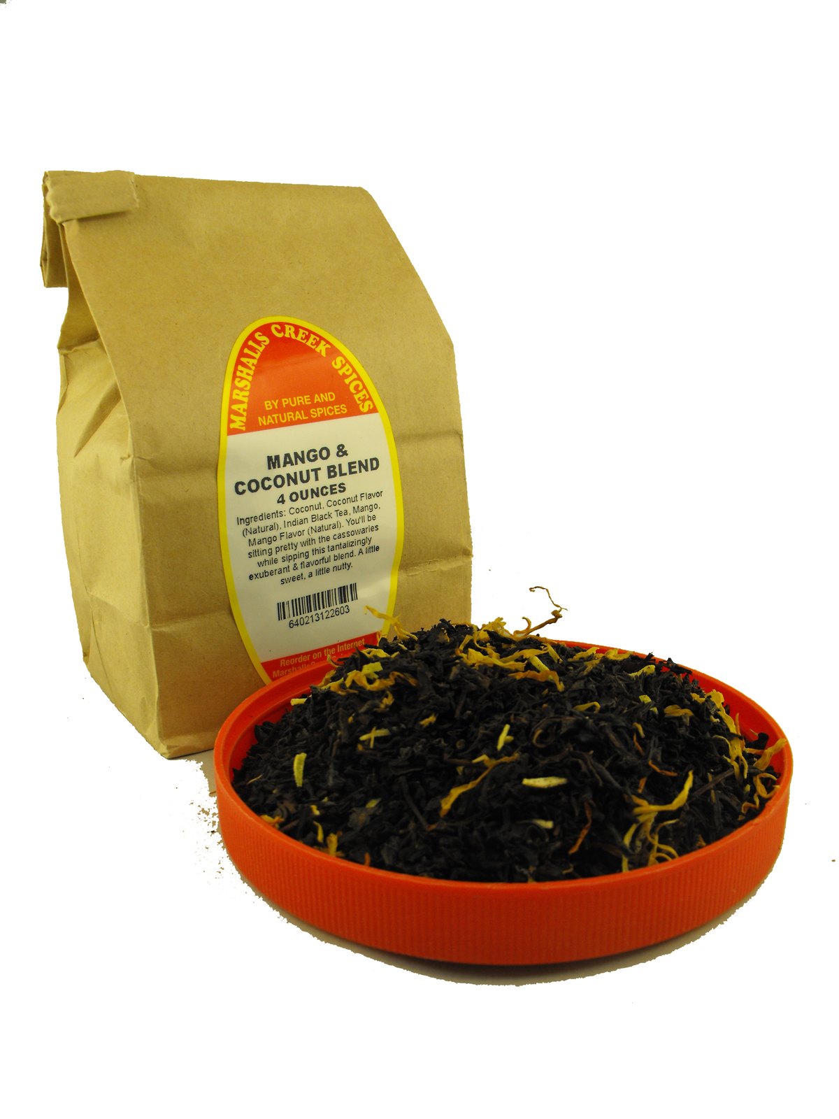 Marshalls Creek Spices LOOSE LEAF TEA Mango & Coconut Blend 4 oz