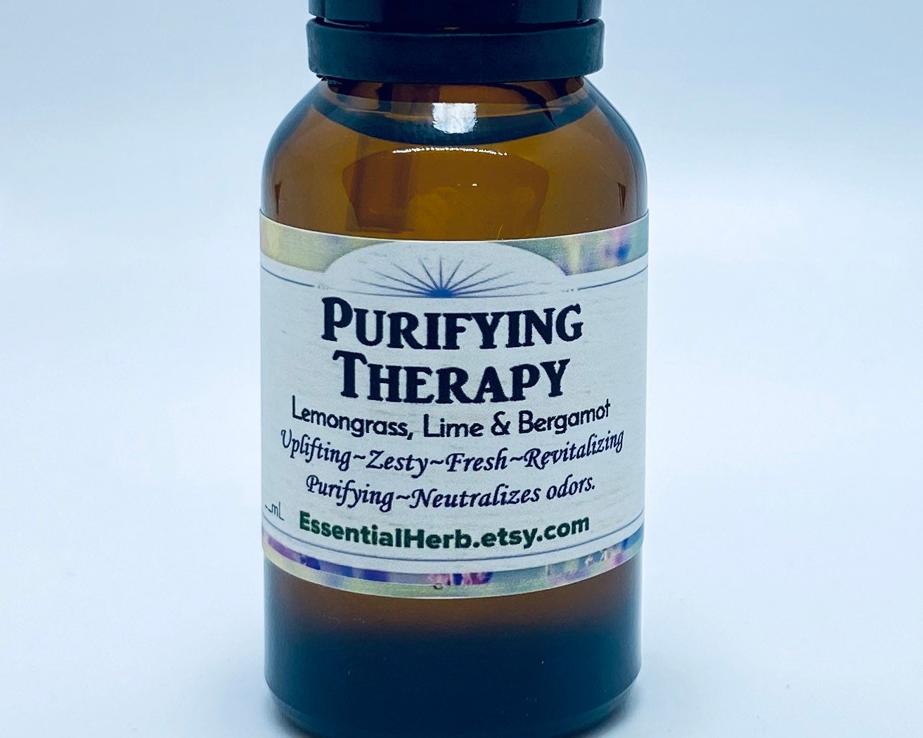 Purifying Therapy Essential Oil Blend, Lemongrass, Lime, Bergamot, Revitalize Home, Refresh Room, Fresh Scent, Neutralize Odor