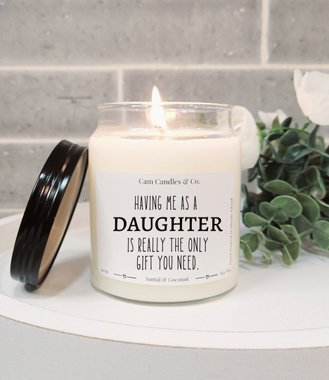 Funny Father's Day Gift, Gift For Dad, Funny Father's Candle, Birthday Mom, From Kids