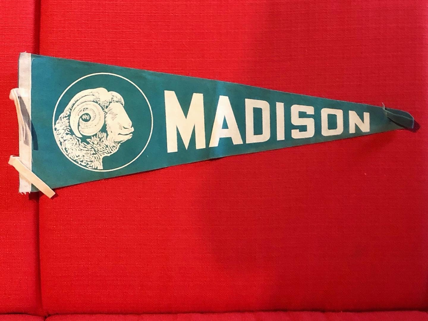 Vintage Madison Rams Pennant