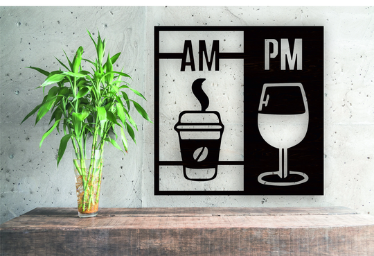 Coffee & Wine Wooden Wall Panel, Decor, Extra Large Wall Art, Gift Decor Multi Panel Canvas