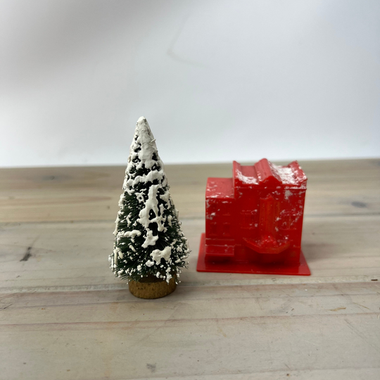Vintage Bottle Brush Christmas Tree