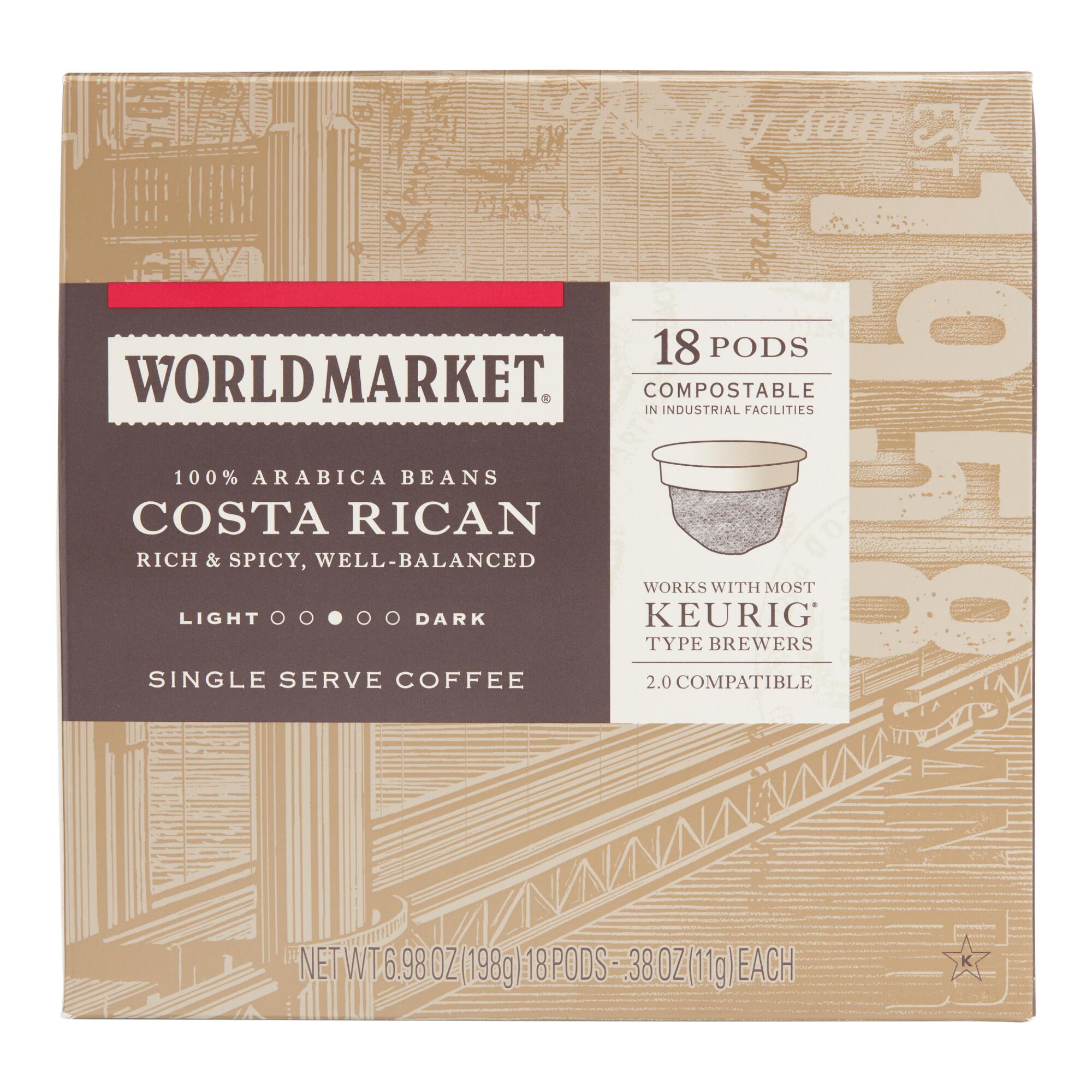World Market Costa Rican Tarrazu Coffee Pods 18 Count by World Market