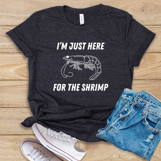 I'm Just Here For The Shrimp Shirt Tank Top Hoodie Funny Lover Gift Clothing Aquarium