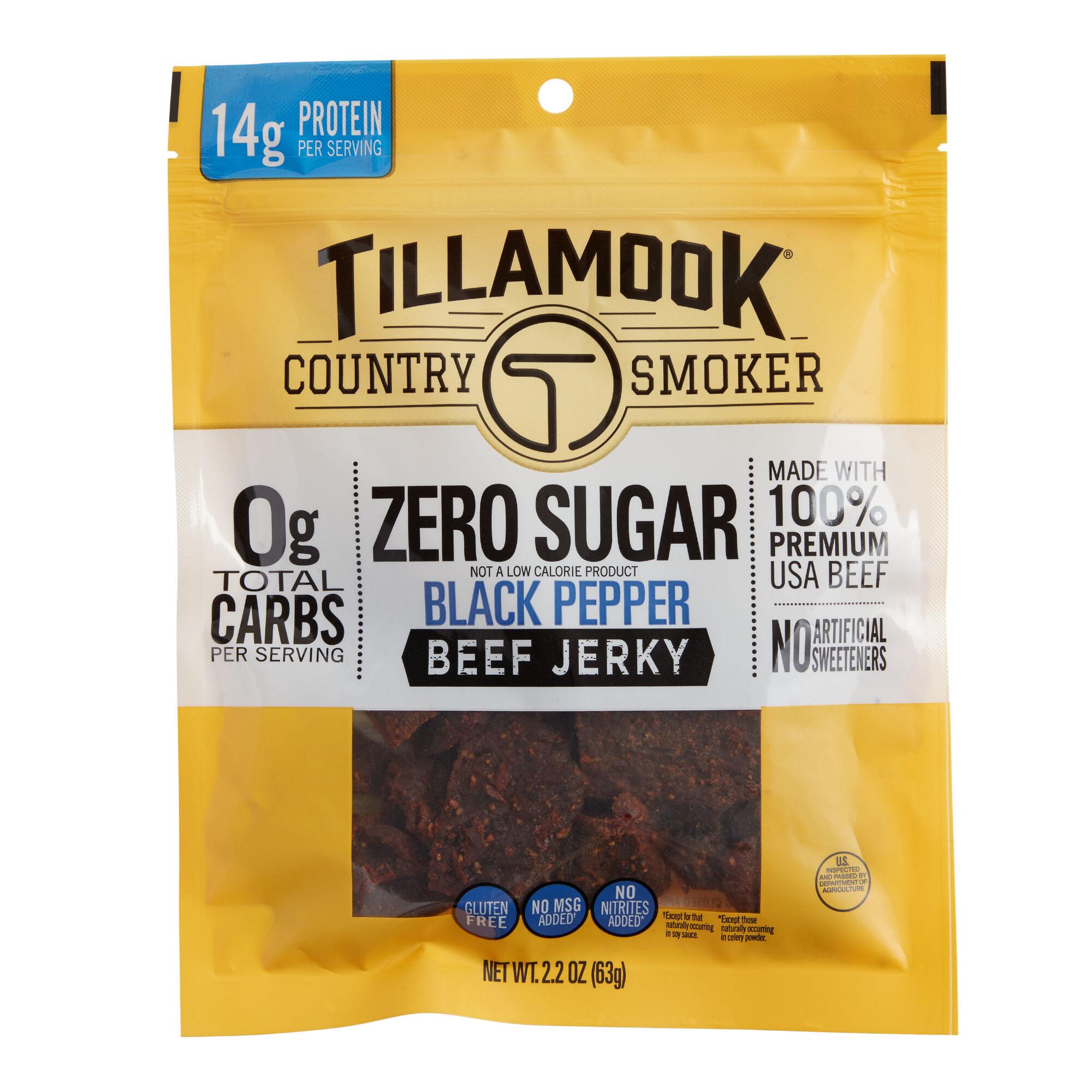 Tillamook Country Smoker Zero Sugar Black Pepper Beef Jerky by World Market