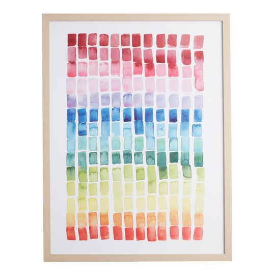 Under the Rainbow I by Grace Popp Framed Canvas Wall Art: Multi - Medium by World Market