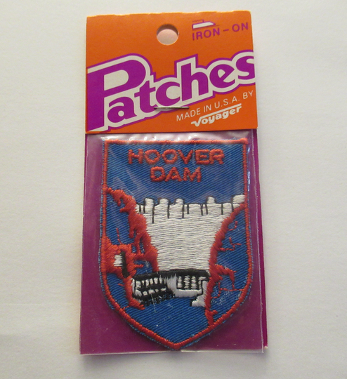 Hoover Dam Nos Vintage Souvenir Travel Patch By Voyager