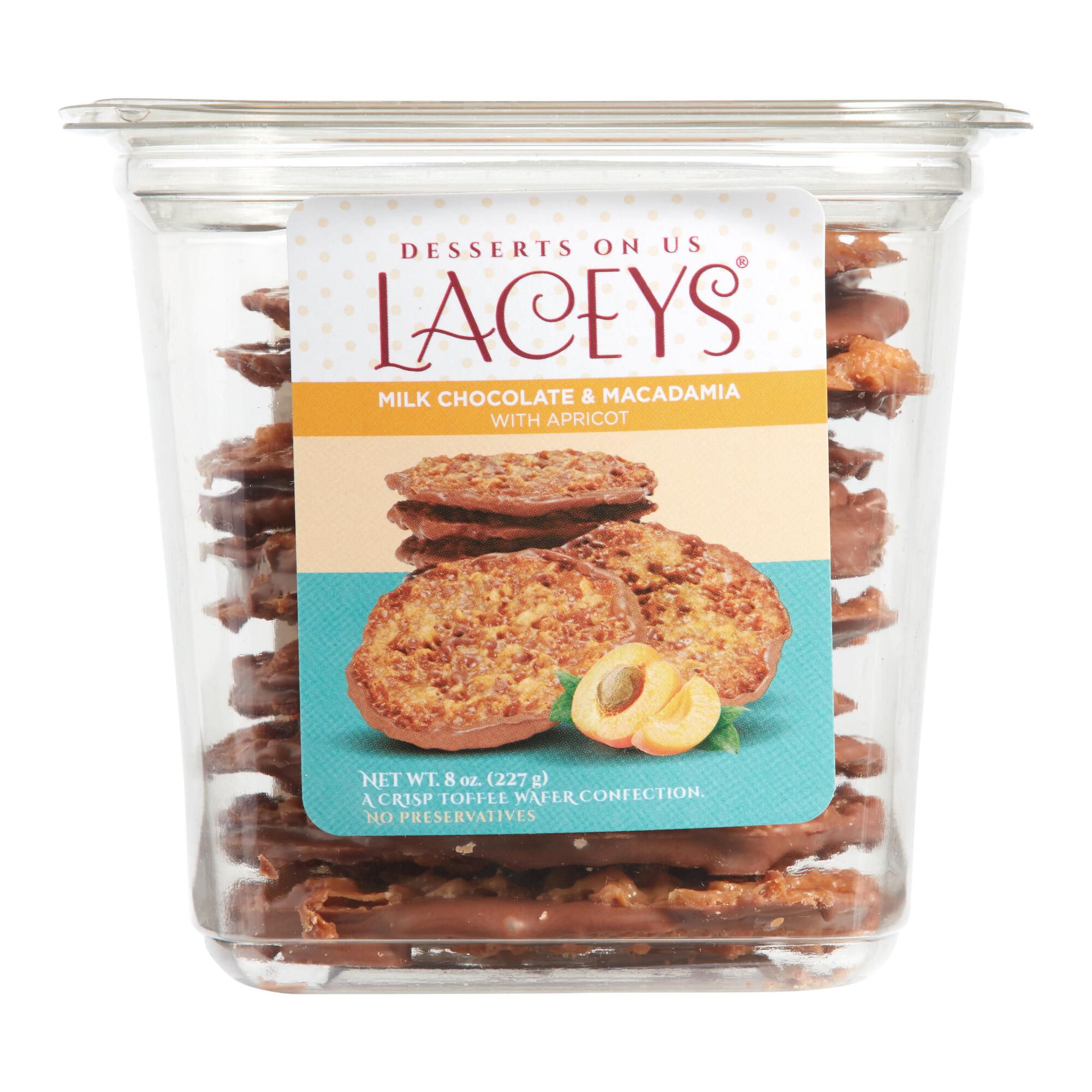 Desserts on Us Milk Chocolate Macadamia Apricot Laceys by World Market