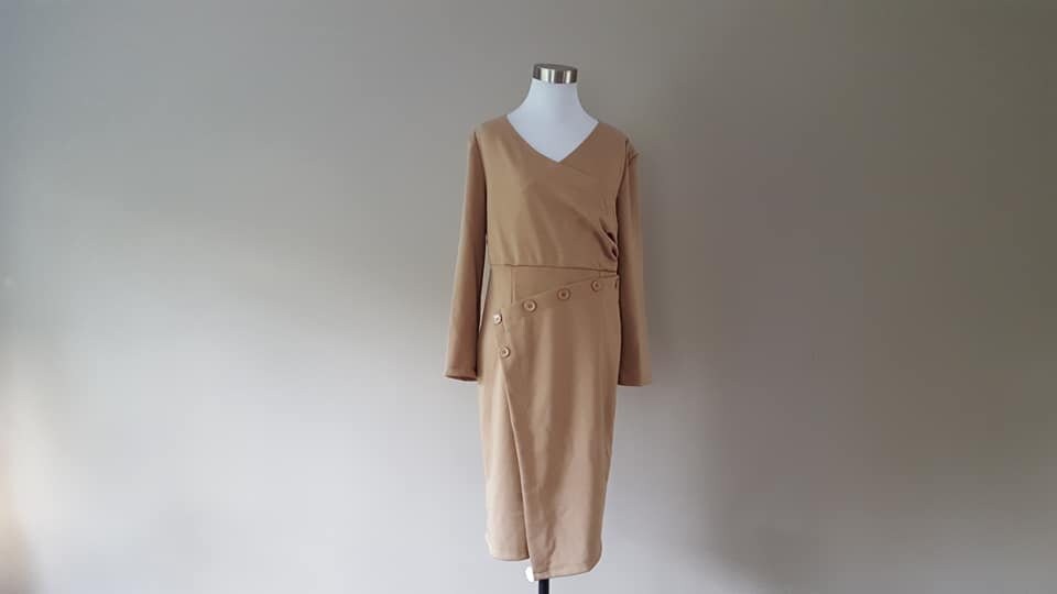 Dress Large Polyester Cotton Blend Vintage Apparel