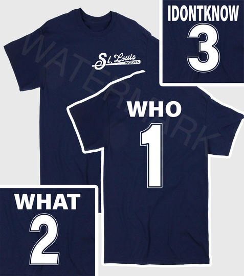 st. Louis Wolves Who & What I Don't Know T-Shirt Jersey Short-Sleeve Unisex T-Shirt Choose Your Name