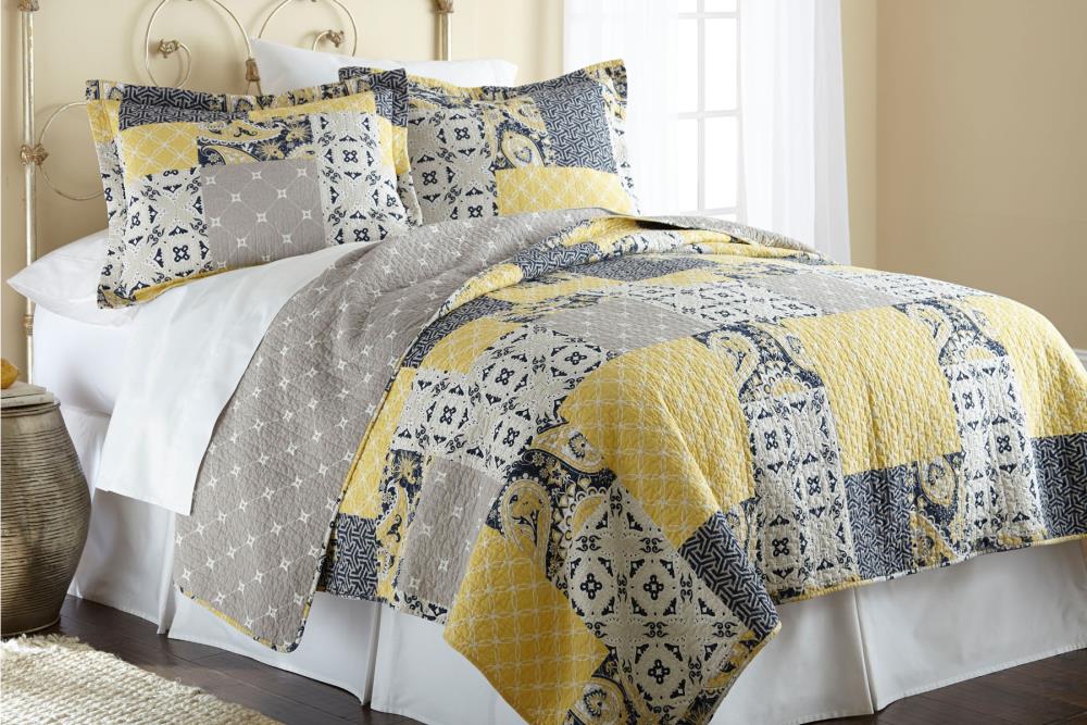 Amrapur Overseas Aalia Multi Multi Reversible Full/Queen Quilt (Blend with Polyester Fill) | 3CTNQLTG-ALA-FQ