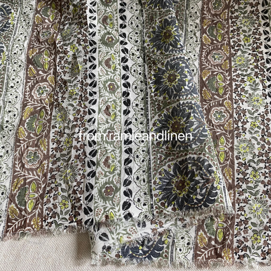 Crinkle Cotton Blend Fabric, 24" By 43" Wide, Remnant