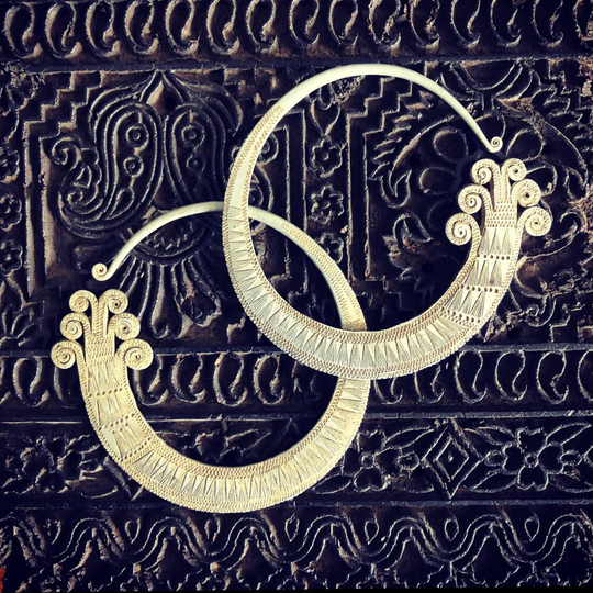 Premium Quality. Hmong Aluminum Stamped Hoops. #15