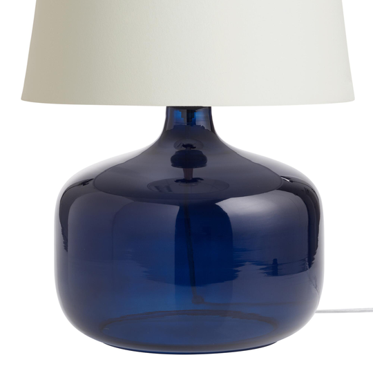 Indigo Glass Table Lamp Base: Blue by World Market