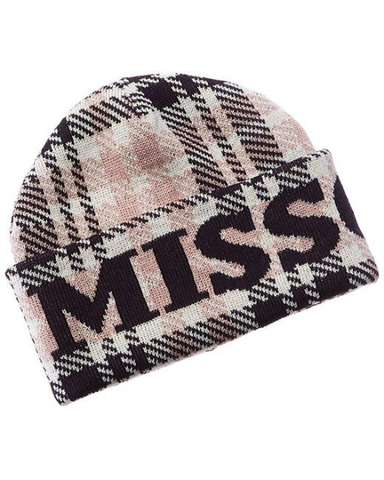 Missoni Purple/Pink Wool Blend Hat Beanie Logo Design Made in Italy |Women Hat |Designer Winter Cap