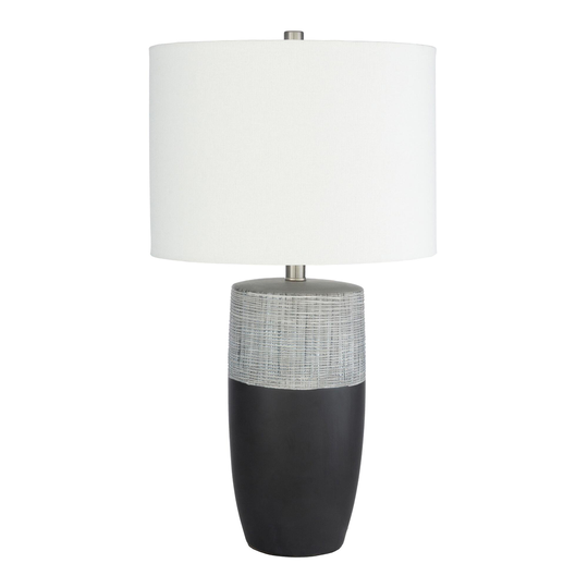 Gray and Black Two Tone Ceramic Table Lamp by World Market