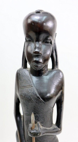 Hand Carved African Statue, Ebony