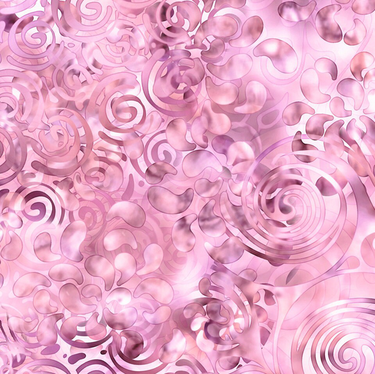 Swirling Texture Ombre Blender in Rose From Effervescence Collection For Qt Fabrics - 100% Cotton Color Fades Light To Dark