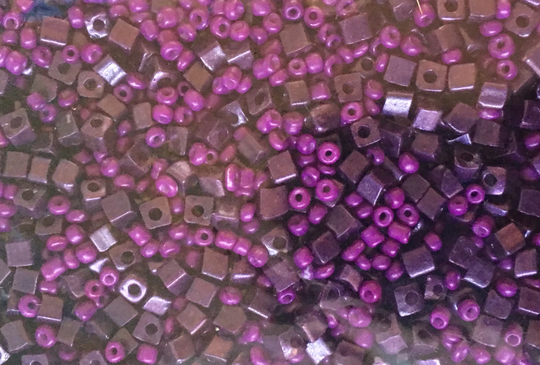 Wholesale Purple Small Seed Beads Acrylic Bead Soup Mix, Sale Beads, Clearance Jewelry Making Earrings Bracelet Necklace