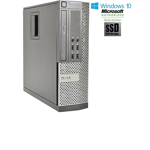 Dell OptiPlex 990 Small Form Factor Core I5 2400 3.1GHz 8GB 128GB Solid State Drive DVD Windows 10 Pro, Refurbished