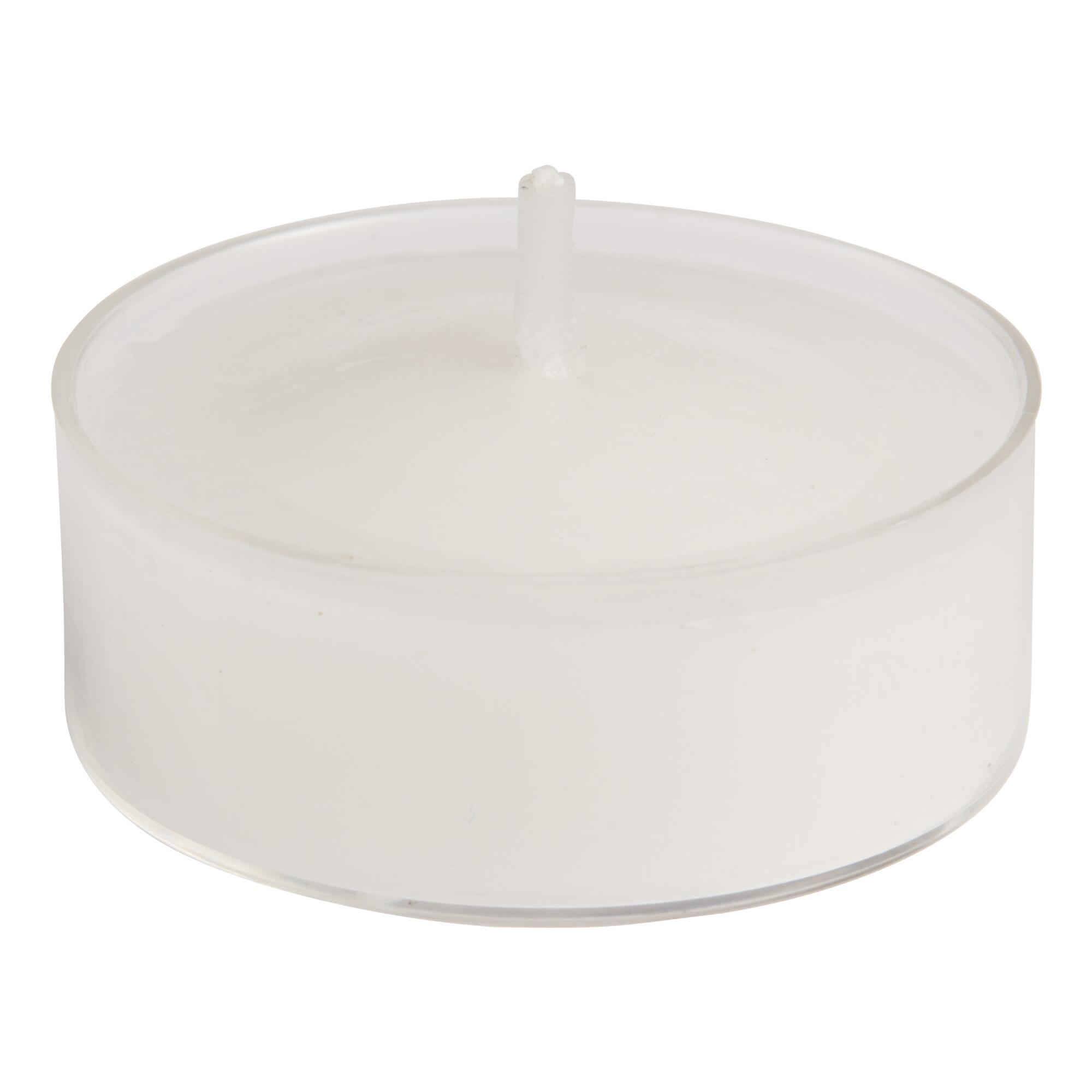 Moroccan Peony Tealight Scented Candles 12 Pack: White - Scented Wax by World Market