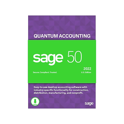 Sage 50 Quantum Accounting for 3 Users, Windows, Download (PTQ32022ESDCSRT)
