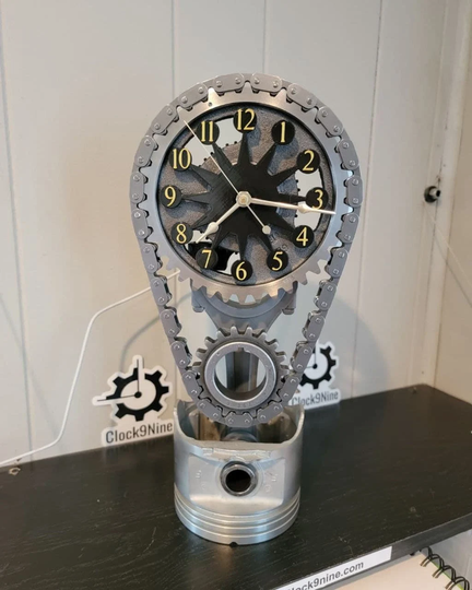 Dodge, Mopar 440, Motorized, Rotating Gear Clock
