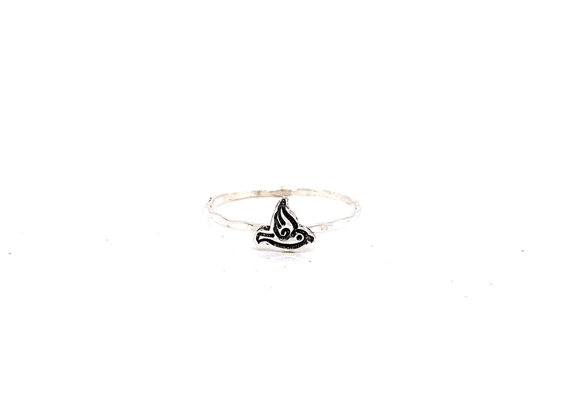 Charm Ring, Stacking Sterling Silver, Dainty Rings, Silver Stackable Gift For Her