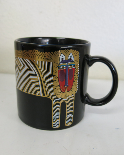 Laurel Burch Mug Tiger Lion Wild Cat Made in Japan